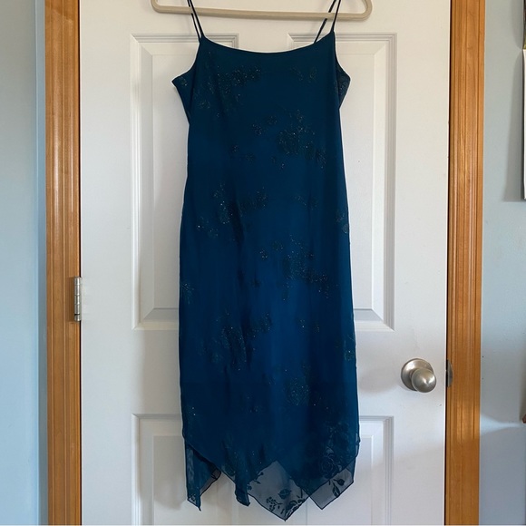 Vintage teal mesh fairy dress - Picture 5 of 7